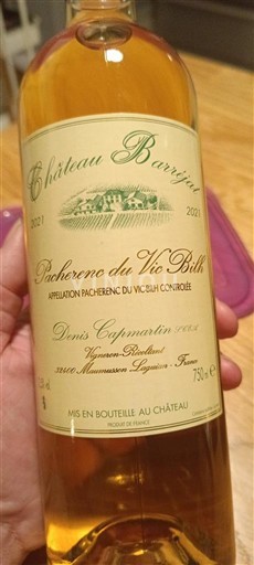 Lounais-Ranska Pacherenc-du-vic-bilh Château Barréjat Denis Capmartin 2021