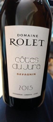 Jura No se traduce. Domaine Rolet Savagnin 2015