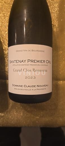 Bourgogne Santenay Premier Cru Domaine Claude Nouveau Grand Clos Rousseau 2023