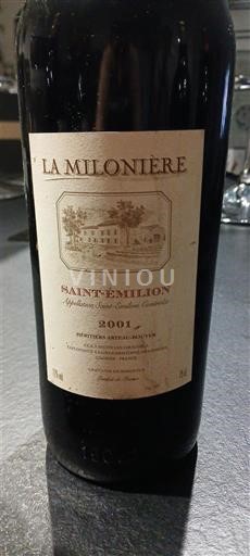 Bordeaux Saint-Émilion La Milonière 2001