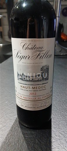 Bordeaux Haut-Médoc Château Ségur-Fitilon 2012