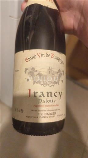 Burgundi Irancy Éric Darlés Palotte Ei vuosikertaa