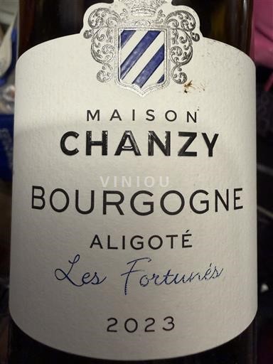 Burgundy Bourgogne Aligoté Maison Chanzy Les Fortunés 2023
