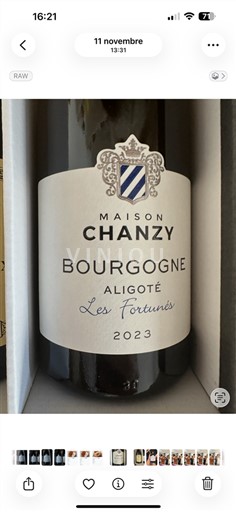 Burgundsko Bourgogne-aligoté Maison Chanzy Les Fortunés 2023