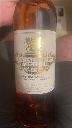 Bordeaux Barsac Premier Cru Château Coutet 2005