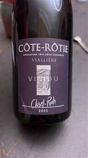 Thung lũng Rhône Côte-rôtie Clusel-Roch Viallière 2015