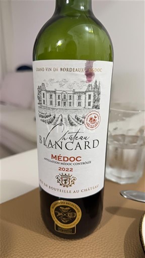 Bordeaux Médoc Château Blancard 2022