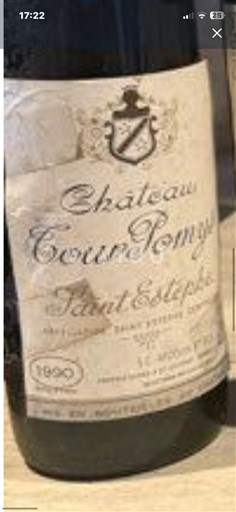 Bordeaux Saint-Estèphe Château Tour pomys 1990