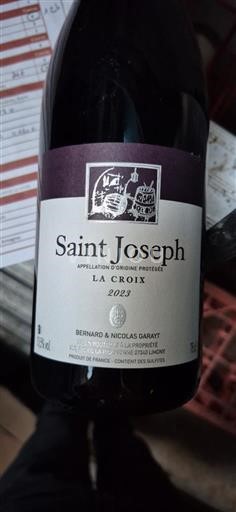 Rhône Valley Saint-Joseph Bernard & Nicolas Garait La Croix 2023