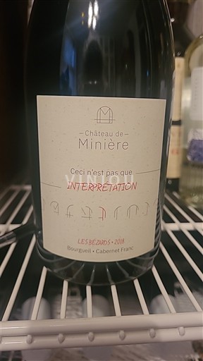 Valle del Loira Bourgueil Château Minière Ceci n'est pas que Interprétation Les Bézards 2018