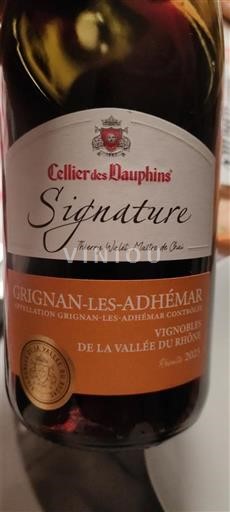 Thung lũng Rhône Grignan-les-adhémar Cellier des Dauphins Signature 2023