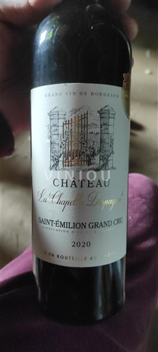 Bordeaux Saint-Émilion Grand Cru Grand Cru Château La Chapelle Aliénor 2020