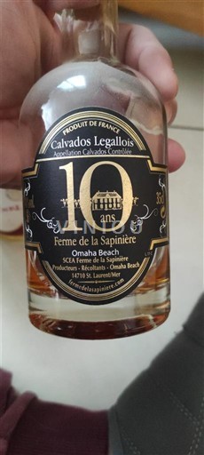 Normandie Calvados Calvados Legallois 10 ans Ferme de la Sapinière Không niên vụ