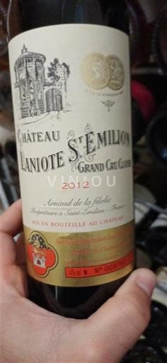 Burdeos Saint-Émilion Gran Cru Grand Cru Classé Château Laniote 2012