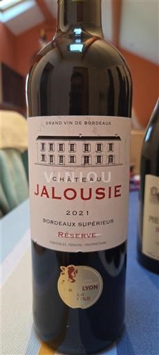 Bordeaux Bordeaux Supérieur Château Jalousie Réserve 2021