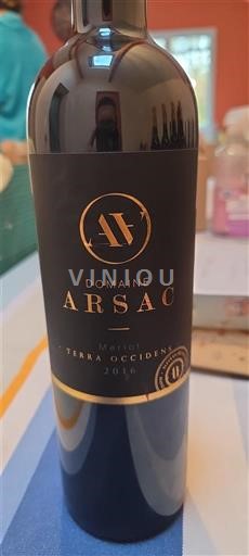 South West Côtes de Gascogne Domaine Arsac Terra Occiden 2016