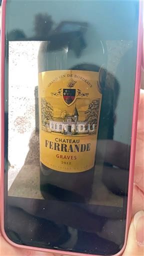 Bordeaux Graves Château Ferrande 2012