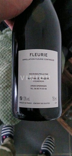 Beaujolais Fleurie Nathalie Rabbe Non-Vintage