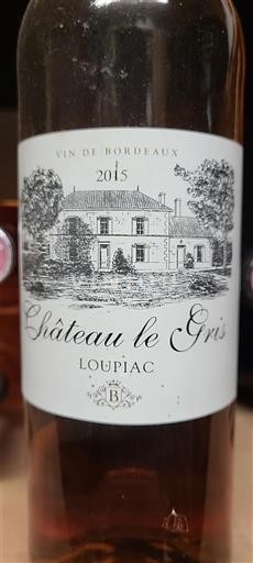 Bordeaux Loupiac Château Le Gris 2015