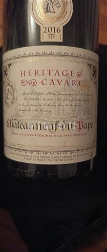 Rhônevallei Châteauneuf-du-Pape Héritage Cavare 2016