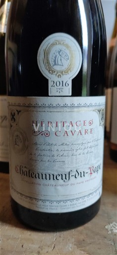 Vallée du Rhône Châteauneuf-du-pape Héritage Cavare 2016