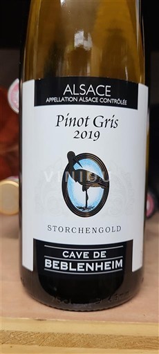 Alsace Cave de Beblenheim Storchengold 2019