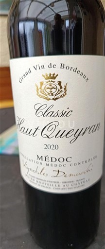 Bordeaux Médoc Haut Queyran Classic 2020