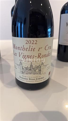 Burgundi Monthélie Premier Cru Domaine Rémi Jobard Les Vignes-Rondes 2022
