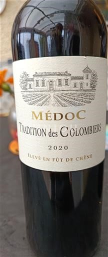 Bordeaux Médoc Tradition des Colombiers 2020