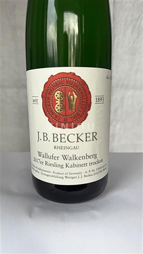Rheingau J.B. Becker Wallufer Walkenberg Riesling Kabinett trocken 2017
