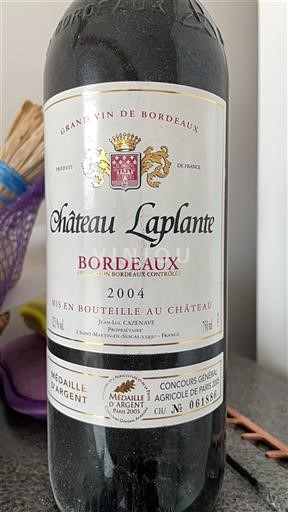 Bordeaux Château Laplante 2004
