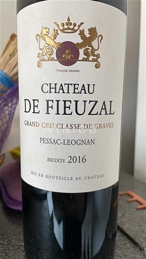 Bordeaux Pessac-Léognan Grand Cru Classé de Graves Château Fieuzal 2016
