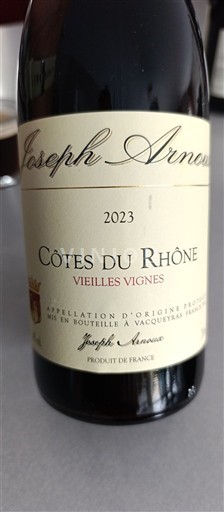 Thung lũng Rhône Côtes-du-rhône Joseph Arnoux Vieilles Vignes 2023