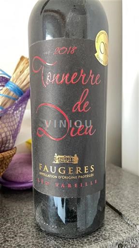 Languedoc Faugères Clos Vareille Tonnerre de Dieu 2018