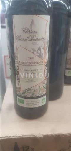 Bordeaux Bordeaux Supérieur Château Grand Barréats 2020