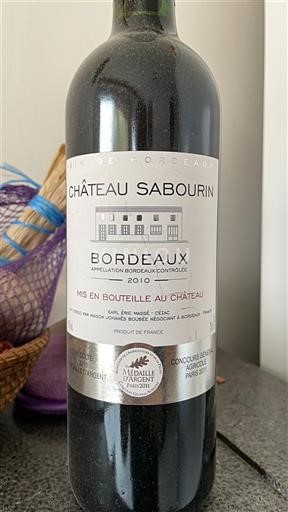 Bordeaux Château Sabourin 2010