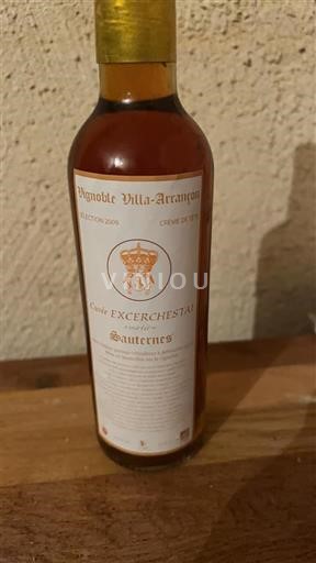 Bordeaux Sauternes Vignoble Villa-Arraigon EXCERCHESIAT 2009