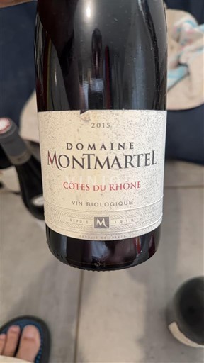 Rhônedalen Côtes du Rhône Domaine Montmartel 2015