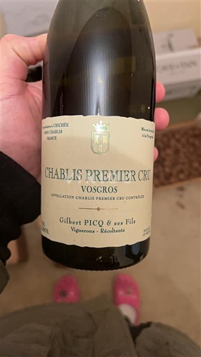 Burgundi Chablis Premier Cru Gilbert Picq & ses Fils Vosgros 2022