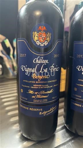Sudoeste Bergerac Château Vignal La Brie Grande Réserve 2017