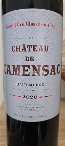 Burdeos Haut-Médoc Grand Cru Château Camensac 2020