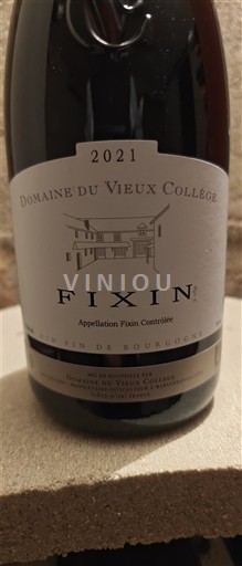 Borgogna Fixin Domaine Vieux Collège 2021