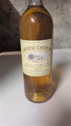 Bordeaux Graves Supérieures Château Cherchy 2003