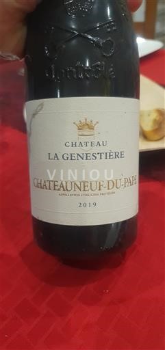 Thung lũng Rhône Châteauneuf-du-pape Château La Genestière 2019