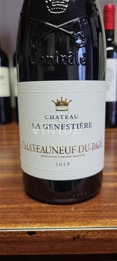 Valea Ronului Châteauneuf-du-Pape Château La Genestière 2019