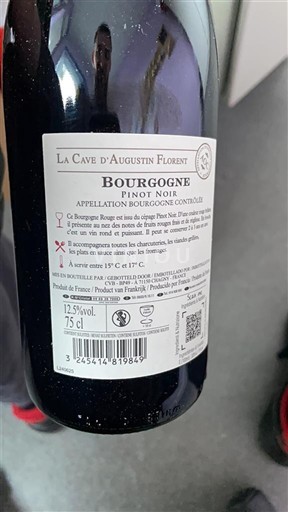 Burgundi Bourgogne La Cave Augustin Florent 2023