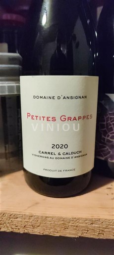Languedoc og Roussillon Catalansk skråning Domaine Ansignan Petites Grappes 2020