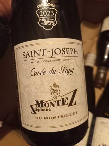 Valle del Rodano Saint-Joseph Domaine Stéphane Montez du Monteillet du Papy 2023