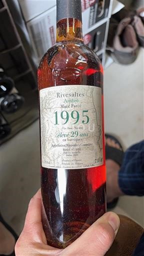 Roussillon Rivesaltes Marc Parcé Ambré élevé 29 ans en barriques 1995