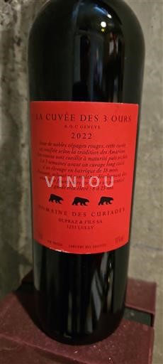 Ženeva Ni doloceno Domaine Des Curiades La des 3 Ours 2022